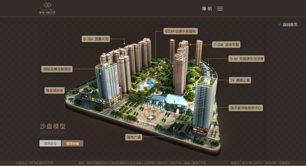 深圳市牧星策劃設(shè)計有限公司衡陽雁城國際公館：沙盤模型