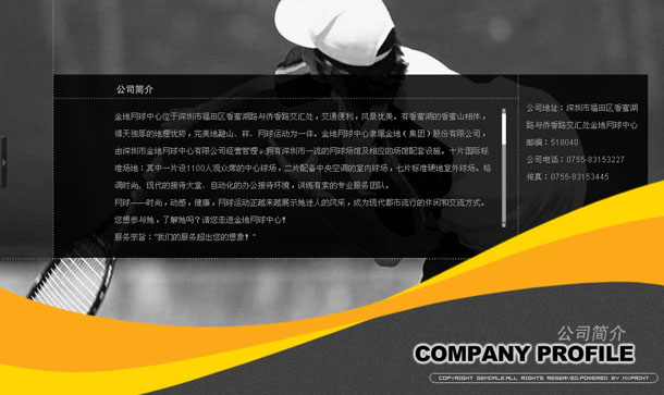 深圳市牧星策劃設(shè)計有限公司金地網(wǎng)球中心項目網(wǎng)站 公司簡介
